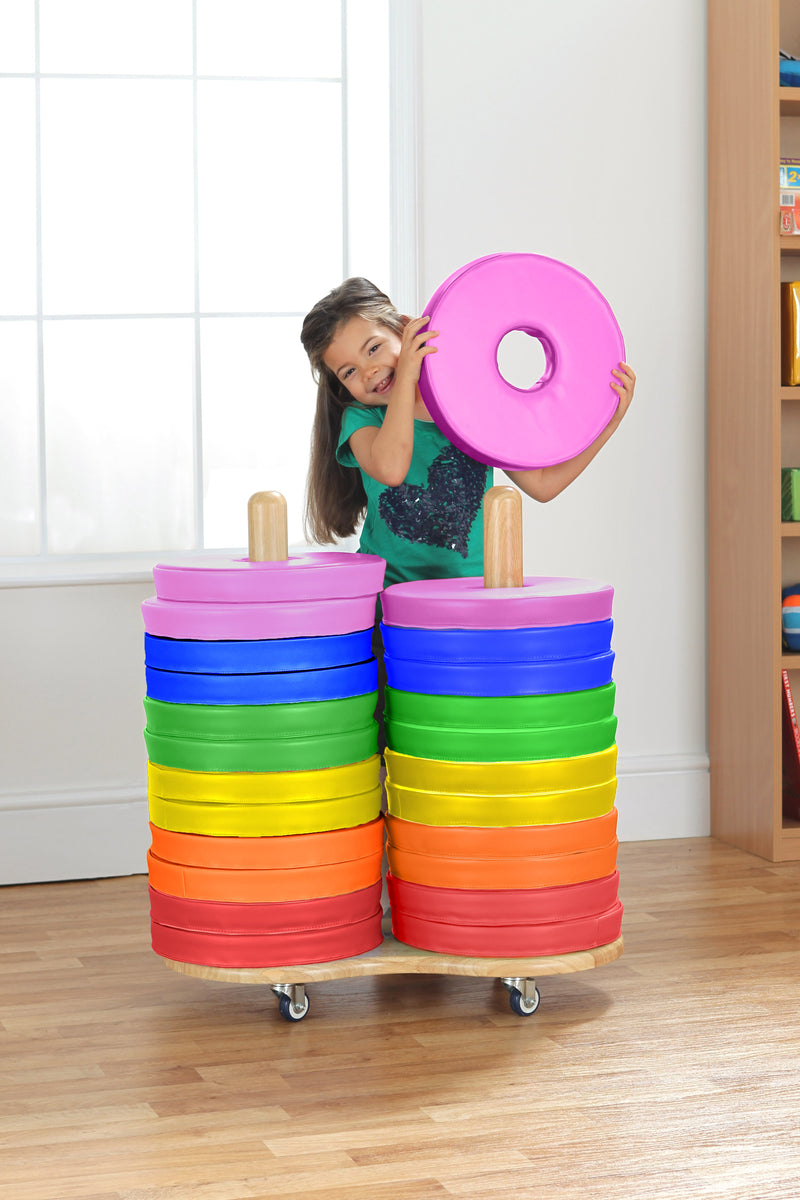 Donut™ Multi-Seat Trolley with 24 Cushions, Learning SPACE