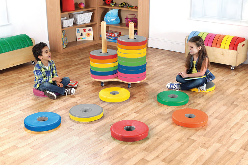 Donut™ Multi-Seat Trolley with 24 Cushions, Learning SPACE