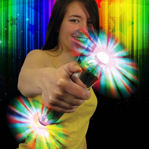 Double Rainbow Spinner Sensory Light Up Toy, Learning SPACE