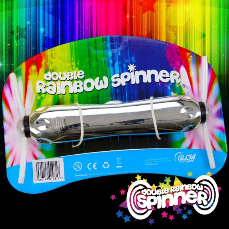 Double Rainbow Spinner Sensory Light Up Toy, Learning SPACE