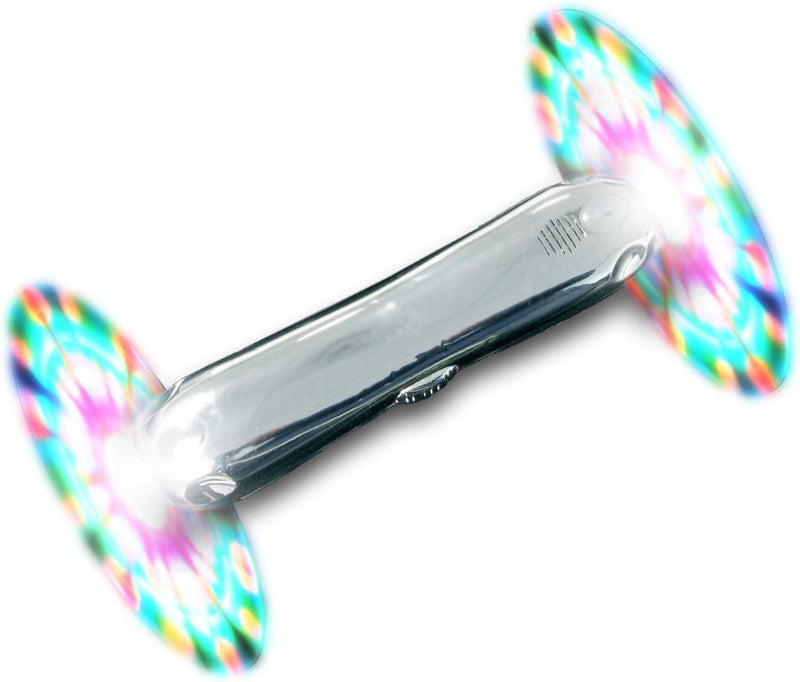 Double Rainbow Spinner Sensory Light Up Toy, Learning SPACE