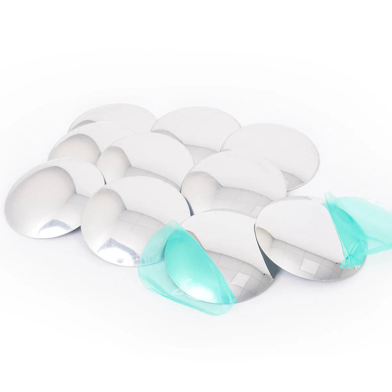 Double Sided Plastic Mirror Concave/convex Pack of 10, Learning SPACE