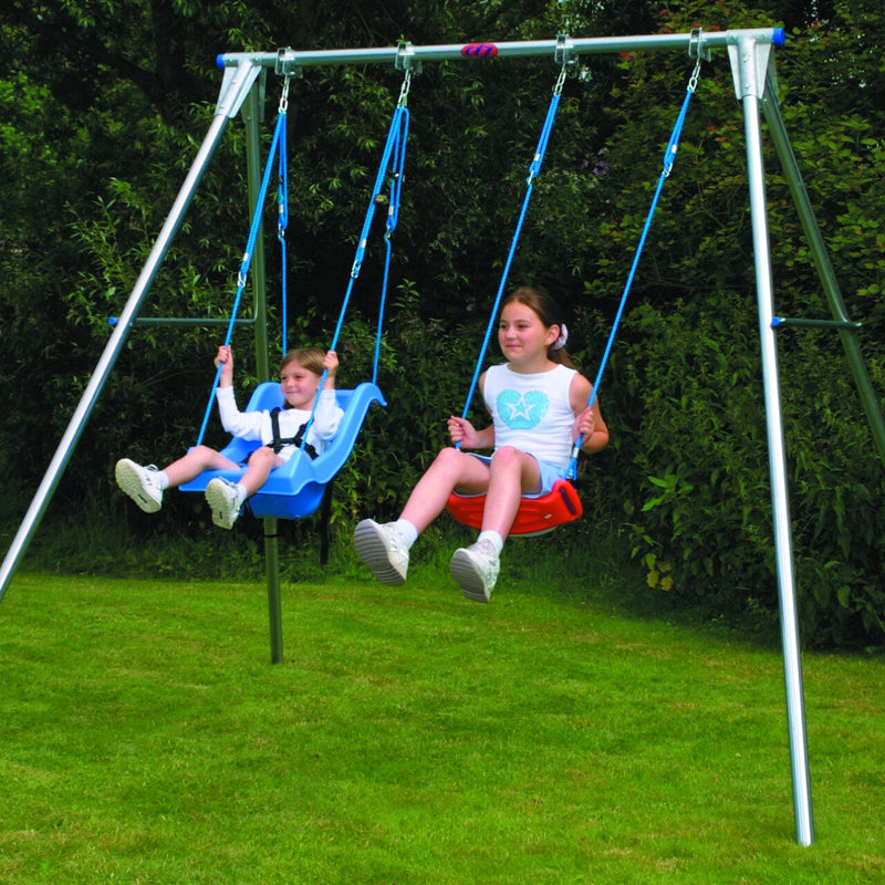 Double Swing Frame - EN1176 Certified - Suitable for Schools, Learning SPACE