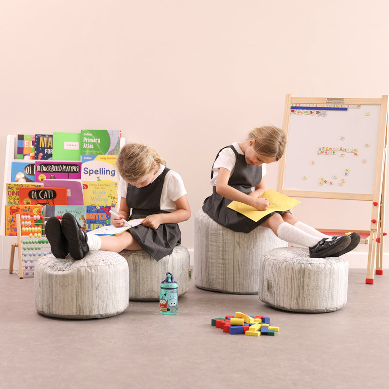 Driftwood Printed Stool Bean Bag Sets, Learning SPACE