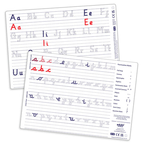 Dry Erase Handwriting Boards Pupils A4 Pack of 30-Dyspraxia,Early Years Literacy,Educational Classroom Materials,EDUK8,Learning Resources,Literacy,Primary Literacy-Learning SPACE