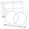 Dry Erase Pupils Carroll & Venn boards A5 Pack of 30, Learning SPACE