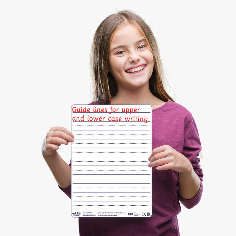 Dry Erase Pupils Literacy Boards A4 Pack of 30, Learning SPACE