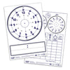 Dry Erase Pupils Time Boards A4 Pack of 30-Classroom Resources,Educational Classroom Materials,EDUK8,Learning Resources,Sand Timers & Timers,Visual Sensory Toys-Learning SPACE