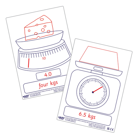 Dry Erase Pupils Weight Boards A5 Pack of 30-Classroom Resources,Educational Classroom Materials,EDUK8,Shape & Space & Measure-Learning SPACE