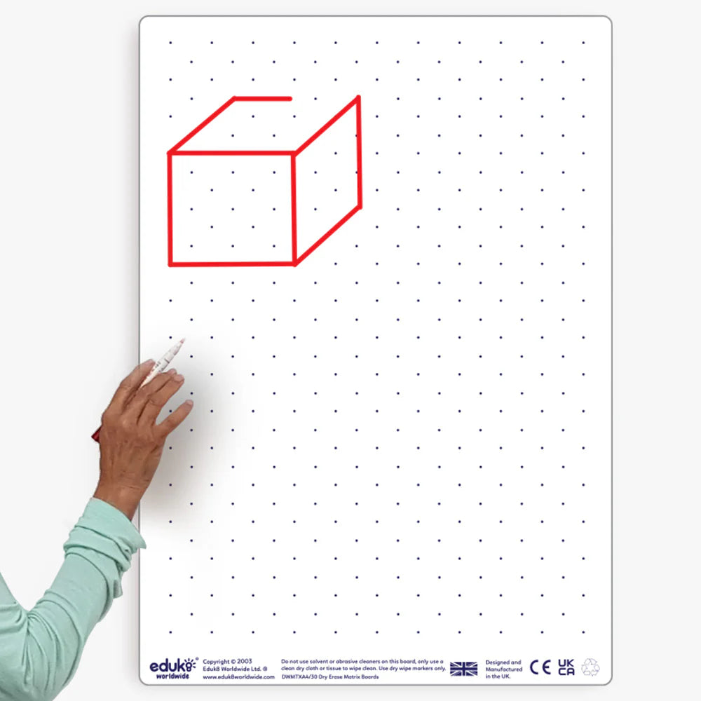Dry Erase Teachers Matrix Boards A2-Creative Thinking,Educational Classroom Materials,EDUK8,Learning Resources,Spatial Awareness-Learning SPACE