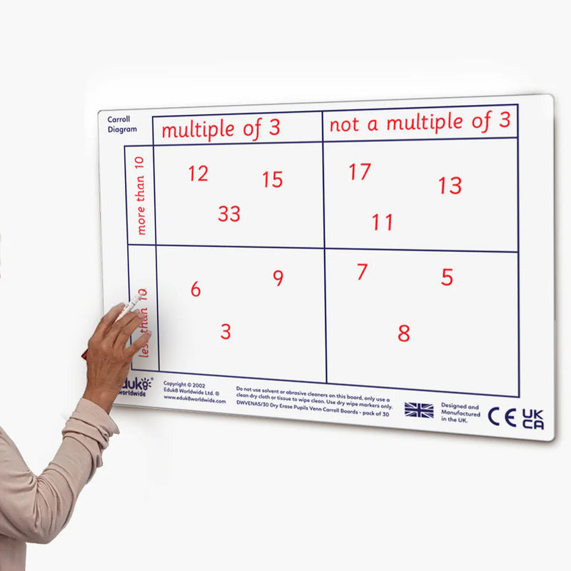Dry Erase Ters Carroll & Venn boards, Learning SPACE