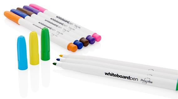 Dry Wipe Coloured Whiteboard Markers - 8-Pack, Learning SPACE