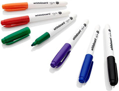 Dry Wipe Coloured Whiteboard Markers - 8-Pack-Arts & Crafts,Classroom Packs,Drawing & Easels,Dyslexia,Early Arts & Crafts,Learning Difficulties,Neuro Diversity,Premier Office,Primary Arts & Crafts,Primary Literacy,Stationery,Stock-Learning SPACE