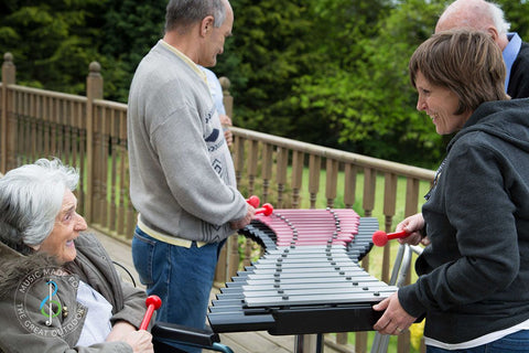 Duo Xylophone - Sensory Garden Musical Instrument-Cerebral Palsy, Matrix Group, Music, Outdoor Musical Instruments, Playground Equipment, Primary Music-Learning SPACE