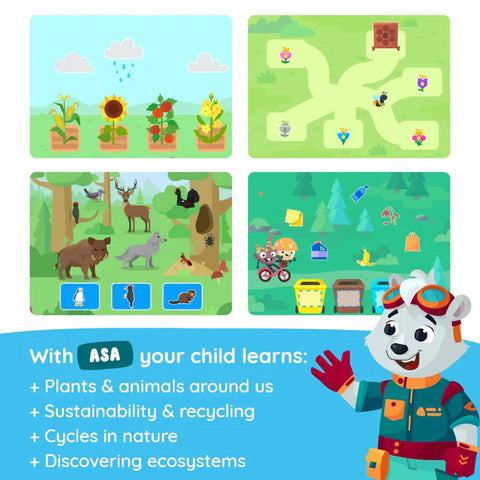 EDURINO Figurine - Plants and Wildlife with Asa-Edurino,Nature,Puppets & Theatres & Story Sets,World & Nature-Learning SPACE