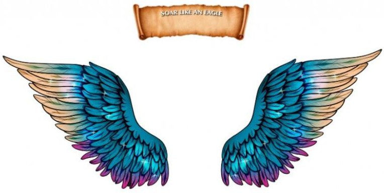 Eagle Affirmation Wings Sensory Pathways-Calmer Classrooms,Classroom Displays,Helps With,Nurture Room,PSHE,Rewards & Behaviour,Sensory Paths,Stock-Learning SPACE