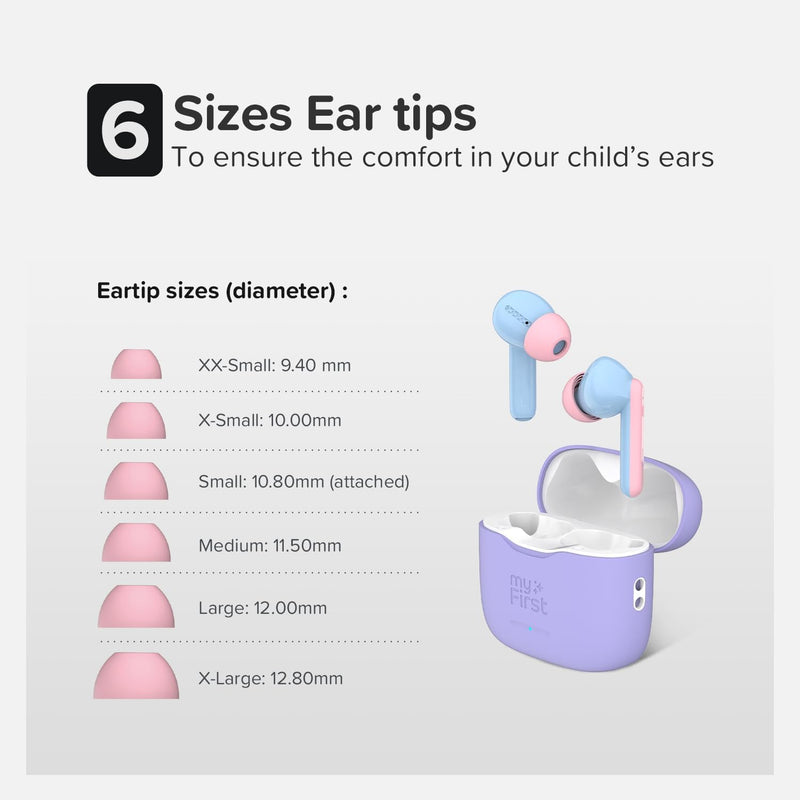 EarBuds for Kids with Safe Volume Limit | myFirst CareBuds, Learning SPACE
