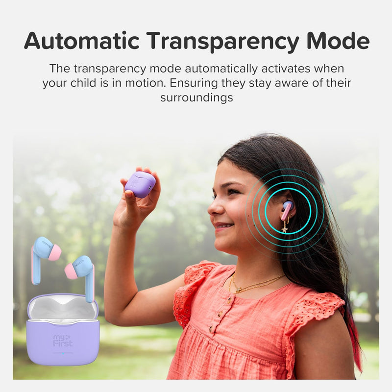 EarBuds for Kids with Safe Volume Limit | myFirst CareBuds, Learning SPACE