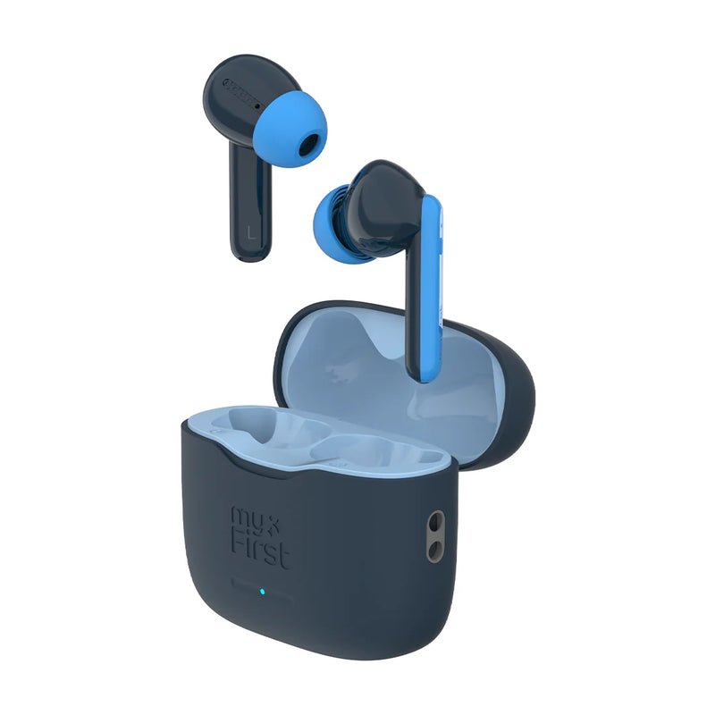 EarBuds for Kids with Safe Volume Limit | myFirst CareBuds, Space Blue Learning SPACE