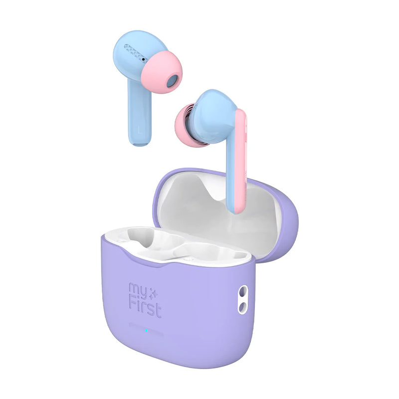EarBuds for Kids with Safe Volume Limit | myFirst CareBuds, Cotton Candy Learning SPACE