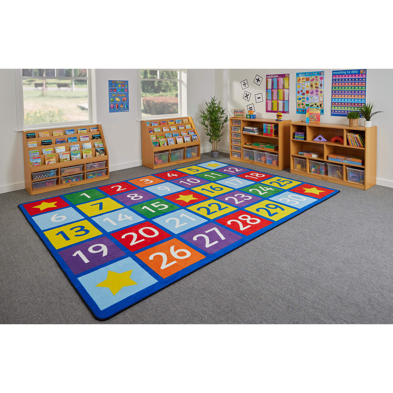 Early Years Indoor Large Numbers Rug (2.57x3.6m), Learning SPACE