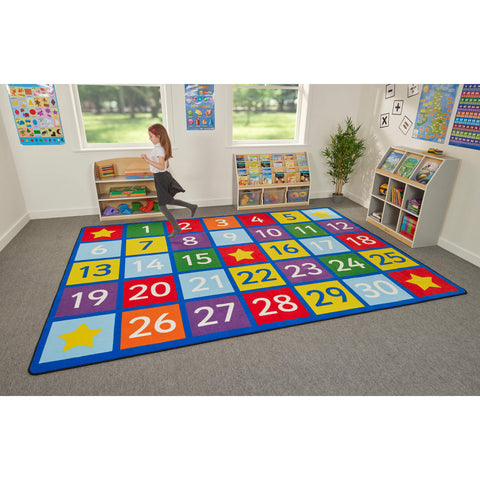 Early Years Indoor Large Numbers Rug (2.57x3.6m)-Addition & Subtraction, Counting Numbers & Colour, Dyscalculia, Early Years Maths, Educational Carpet, Maths, Mats & Rugs, Multi-Colour, Neuro Diversity, Nurture Room, Placement Carpets, Primary Maths, Rectangular, Rugs, Sensory Flooring, Square, Wellbeing Furniture-Learning SPACE