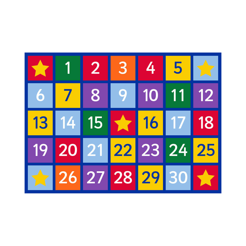 Early Years Indoor Large Numbers Rug (2.57x3.6m), Learning SPACE