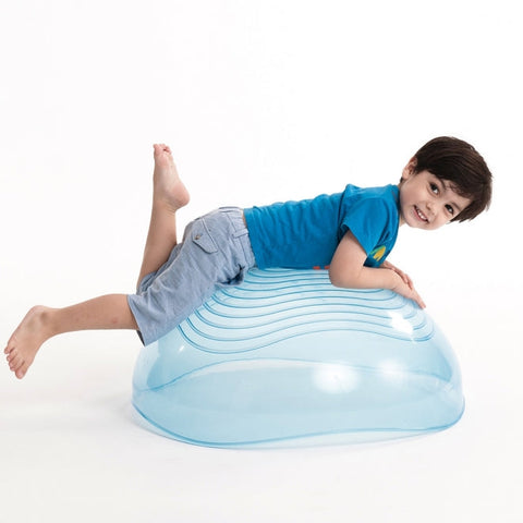 Early Years Rocking Bowl - Transparent-Balancing Equipment,Gifts For 3-5 Years Old,Gifts for 5-7 Years Old,Gross Motor and Balance Skills,Movement Breaks,Proprioceptive,Rocking,Strength & Co-Ordination-Learning SPACE