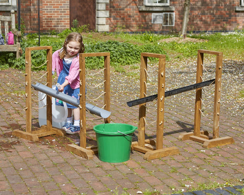 Easy Grip Guttering Stand (4Pk)-Cosy Direct, Forest School & Outdoor Garden Equipment, Outdoor Play, Outdoor Sand & Water Play, Sand & Water, Water & Sand Toys-Learning SPACE