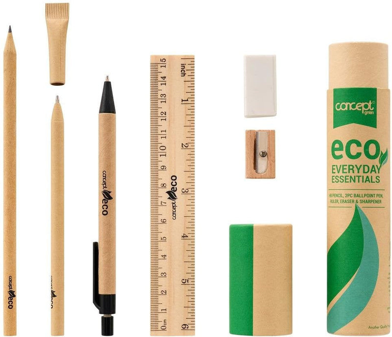 Eco Essentials - Set of 6 Stationery Set, Learning SPACE