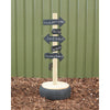 Eco-Friendly Sign Tyre Post-Cosy Direct, Forest School & Outdoor Garden Equipment, Outdoor Classroom, Outdoor Furniture, Playground, Playground Equipment-Learning SPACE