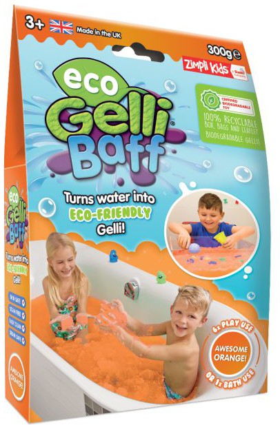 Eco Gelli Baff - 300G Sensory Messy Play, Orange Learning SPACE