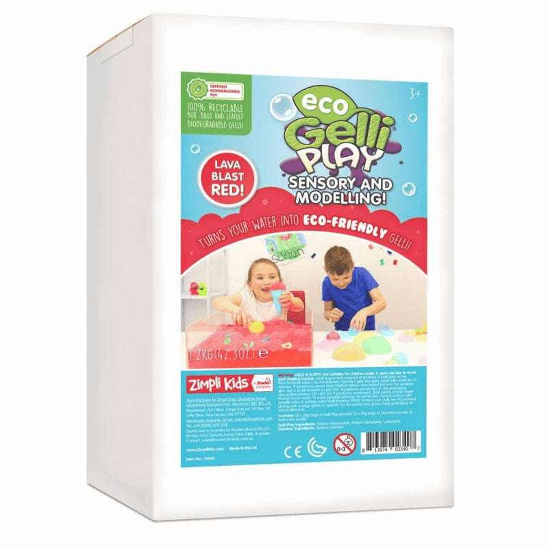 Eco Gelli Play Education Pack 1.2KG, Red Learning SPACE