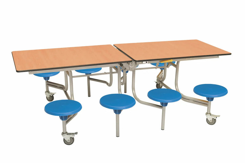 Eight Seat Rectangular Mobile Folding Table - Suitable for age group 7 – 11 years, Learning SPACE