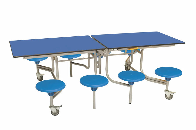 Eight Seat Rectangular Mobile Folding Table - Suitable for age group 7 – 11 years, Royal Blue Learning SPACE