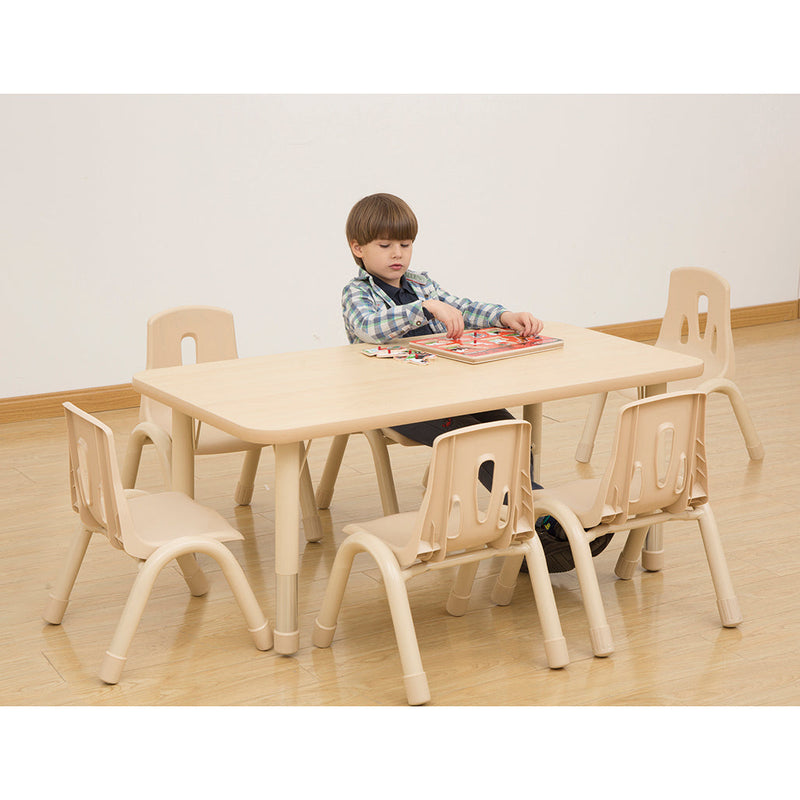 Elegant Height Adjustable Rectangular Table (4 or 6 Seats), Learning SPACE