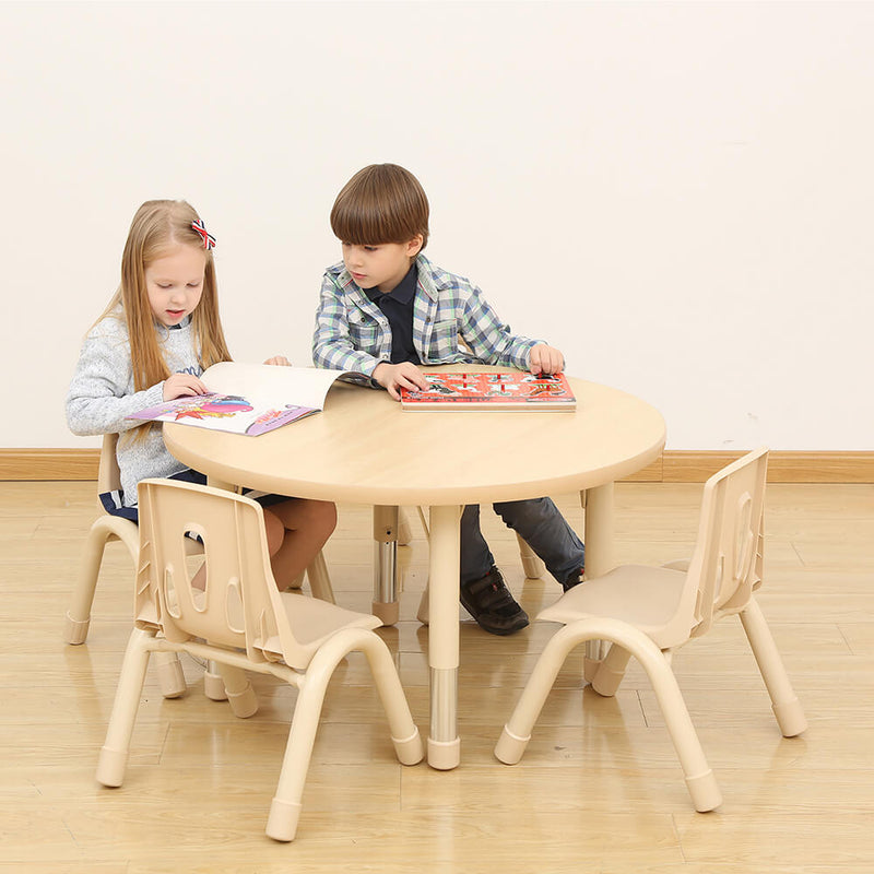Elegant Height Adjustable Round Table, Learning SPACE