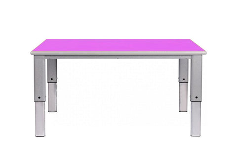 Elite Height Adjustable Table - Rectangle-Classroom Table, Height Adjustable, Metalliform, Rectangular, Table, Wellbeing Furniture-Lilac-Learning SPACE