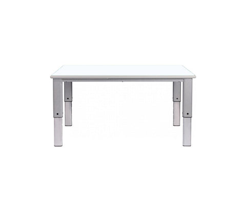 Elite Height Adjustable Table - Rectangle-Classroom Table, Height Adjustable, Metalliform, Rectangular, Table, Wellbeing Furniture-White-Learning SPACE