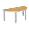 Elite Height Adjustable Table - Semi-Circular-Classroom Table, Corner & Semi-Circle, Height Adjustable, Metalliform, Table, Wellbeing Furniture-Beech-Learning SPACE