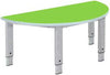 Elite Height Adjustable Table - Semi-Circular-Classroom Table,Corner & Semi-Circle,Height Adjustable,Metalliform,Table,Wellbeing Furniture-Tangy Green-ELITE-ADJ-12SC-PS-TG-DP1-PSCH-Learning SPACE