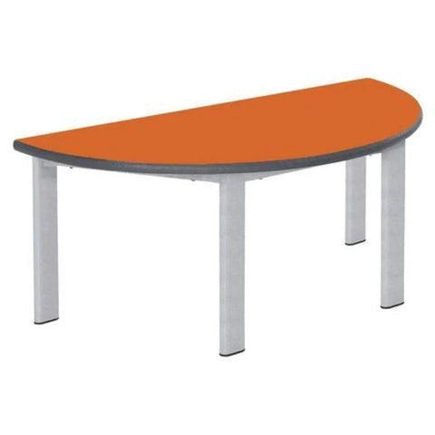 Elite Static Height Table - Semi-Circular-Classroom Table, Corner & Semi-Circle, Metalliform, Table, Wellbeing Furniture-Orange Flame-640mm - 8-11 Years-Learning SPACE