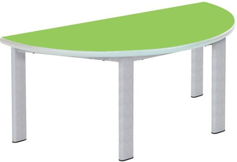 Elite Static Height Table - Semi-Circular-Classroom Table,Corner & Semi-Circle,Metalliform,Table,Wellbeing Furniture-Soft Lime-640mm - 8-11 Years-ELITE-12SC-PS-640-SL-DP1-PSCH-Learning SPACE