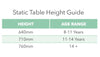 Elite Static Height Table - Trapezoidal-Classroom Table,Metalliform,Table,Trapezoid,Wellbeing Furniture-Learning SPACE