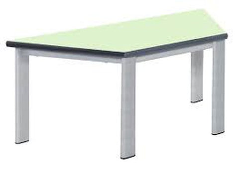 Elite Static Height Table - Trapezoidal-Classroom Table,Metalliform,Table,Trapezoid,Wellbeing Furniture-Soft Lime-640mm - 8-11 Years-ELITE-12LE-PS-640-SL-DP1-PSCH-Learning SPACE