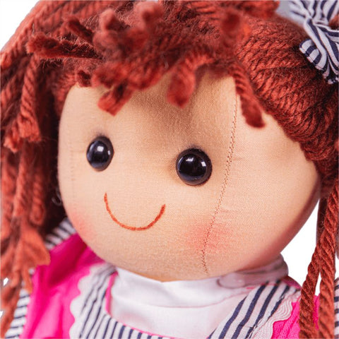 Emma Rag Doll Large 38cm - Soft and Cuddly Toy-Baby Soft Toys,Bigjigs Toys,Dolls & Doll Houses,Games & Toys,Gifts For 1 Year Olds,Gifts For 2-3 Years Old,Imaginative Play,Nurture Room,Puppets & Theatres & Story Sets,SCOTEXCEL,Stock-Learning SPACE