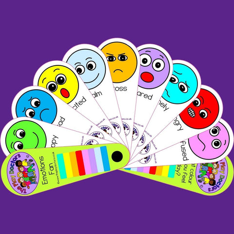 Emotions Fan-Additional Need,Bullying,Calmer Classrooms,Calming & Anxiety,communication,Emotions & Self Esteem,Fans & Visual Prompts,Helps With,Neuro Diversity,Play Doctors,Primary Literacy,PSHE,Social Emotional Learning,Social Stories & Games & Social Skills,Stock-Learning SPACE