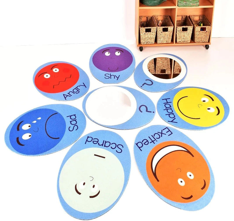 Emotions Pads with Mirrors - Set of 8, Learning SPACE