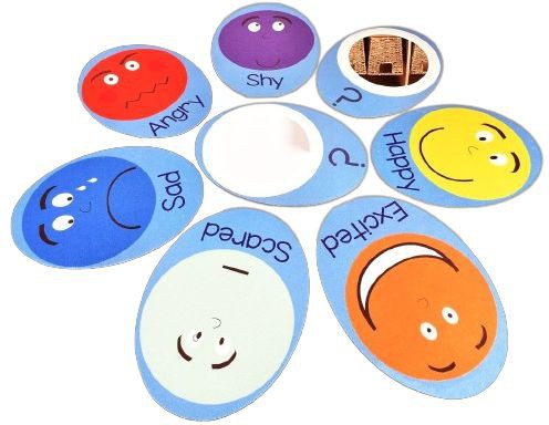 Emotions Pads with Mirrors - Set of 8, Learning SPACE