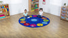 Emotions™ Interactive Circular 2m Carpet-Additional Need,Calmer Classrooms,Calming & Anxiety,Classroom Displays,Classroom Resources,Educational Classroom Materials,Emotions & Self Esteem,Helps With,Kit For Kids,Mats & Rugs,Multi-Colour,Placement Carpets,Round,Rugs,Social Emotional Learning,Social Stories & Games & Social Skills,Wellbeing Furniture-Learning SPACE